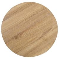mesa de bistro mdf marron claro 60 cm