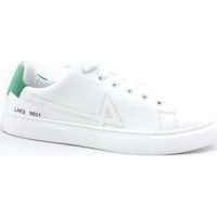 l4k3 deportivas moda college 4 sneaker pelle tricolor bianco verde f62-col para hombre