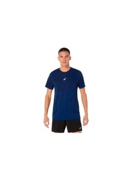 Camiseta de Running ASICS Road Seamless Ss Top Hombre Azul Oscuro