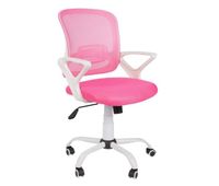 silla de oficina con refuerzo lumbar en rosa claro 91-100x61 cm brisa rosa claro 61 x 91100 x 61 cm