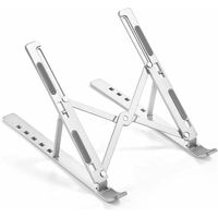 soporte ordenador portatil aluminio plegable soporte para ordenador portatil mesa altura ajustable laptop stand para escritorio compatible con macbook air pro asus hp surface lenovo 5-156 atril