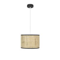fabrilamp colgante natasha 1xe27 negrocanizo regx30x30 cm