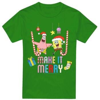 Spongebob Squarepants Camiseta Make It Merry para hombre
