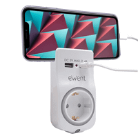 ewent cargador usb 4en1 24a