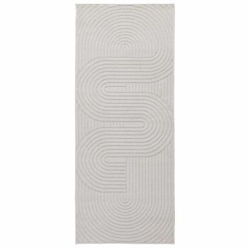 Alfombras De Área Palmeras Crema 200 X 80 Cm Poliéster Vidaxl