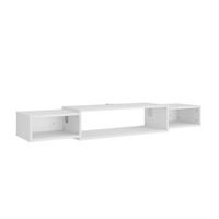 mueble bajo para tv nordic 1397 x 203 cm con estantes abiertos vicco