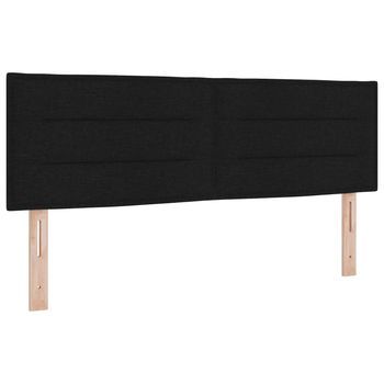 Cabecero，panel De Cabecero Led Con Tiras Led Con Cabecera Negro 144 Cm Tela