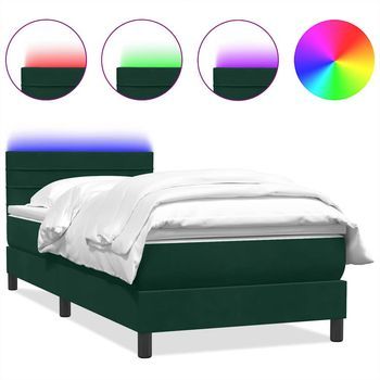 Cama Tapizada 223x80x88 Cm Tejido - Verde