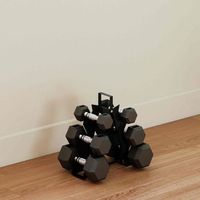 juego de mancuernas sportnow metal caucho 34x10x32 cm negro