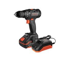 dnipro-m taladro atornillador 20v 60nm brushless 2 velocidades 0-1700 rpm luz led reversible con bateria 4ah y cargador cd-200bc ultra