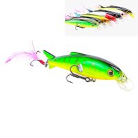 seaknight sk007 minnow 16g 100mm 06-12m 1pc senuelos de pesca con pluma cebos artificiales swimbait wobblers minnow se