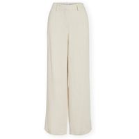 vila pantalon chino flea trousers - birch para mujer