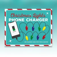 christmas lights phone charger - triple adaptor