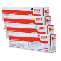 original multipack oki mc873 printer toner cartridges 4 pack -45862840