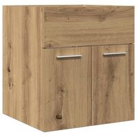mueble de lavabo de bano  armario de bano madera roble artisan 41x385x46 cm