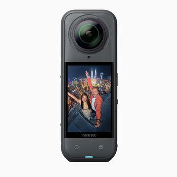 Insta360 X5 cámara deportiva, 8K 30fps 360 ° Video, Triple AI Chip, lentes reemplazables, resistente al viento y audio de cancelación de ruido, batería de 2400mAh, impermeable 15m, FlowState