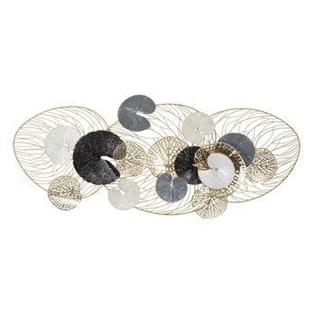 Panel Decorativo 3d De Metal Multicolor 124,5x9,5x55 Cm