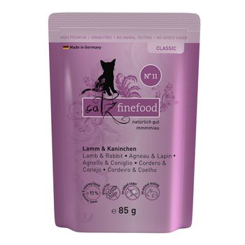 catz finefood Pouches 8 x 85g - Lamb & Rabbit