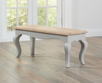 Parisian Small Grey Bench