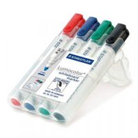 staedtler whiteboard marker assorted chisel tip pk4