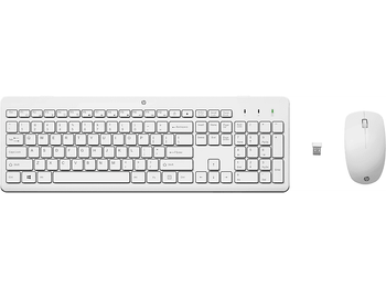 Pack Teclado + Ratón - HP Combo de teclado y ratón inalámbricos 230, Inalámbrico, Bluetooth, Blanco