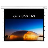kimex pantalla de proyeccion motorizada tensionada 240x135m formato 169 funcion wi-fi blanca