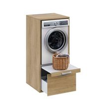 mueble armario para lavadora t-bath 672x144cm roble esp22 mm