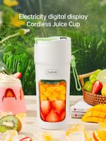extractor de jugo electrico portatil multifuncion para el hogar mini taza de jugo de 10 hojas mezcla de batidos alimentos auxiliares para cocina