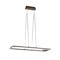 lampara de techo colgante led bard 52w corten 3394-45-361 fabas luce