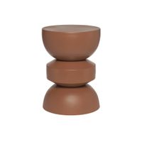 mesa auxiliar de metal terracota o32