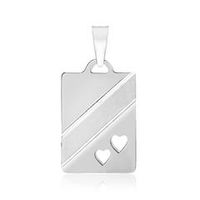 colgante moderno 925 plata grabado posible
