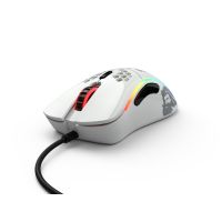 raton glorious con cable 12000 dpi para gaming avanzada mano derecha blanco