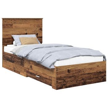 Estructura De Cama Con Cajón Madera Vieja 100 X 200 Cm Vidaxl