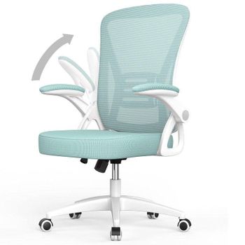 Silla de oficina ergonómica Naspaluro con soporte lumbar y ajustable