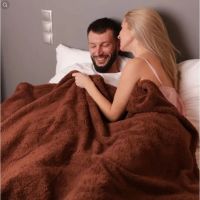 manta gruesa y calida de invierno manta 100 impermeable y resistente a las manchas manta peluda acogedora manta romantica para pareja