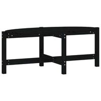 mesa de cafe - mesa de centro de madera maciza de pino negro 118x63x45 cm