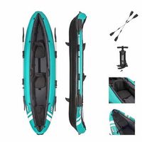 kayak hinchable bestway hydro-force ventura 330x94 cm 2 personas con inflador y 2 remos