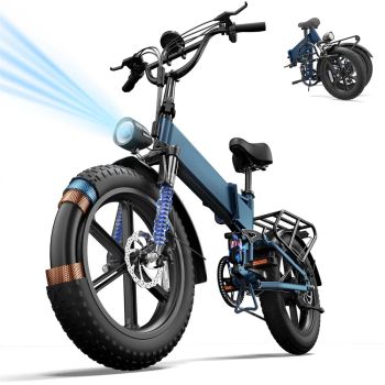 [EU DIRECT] URLIFE T5 Bicicleta Eléctrica Plegable 48V 13Ah 750W Motor 25km/h Velocidad Máxima Neumáticos de 20x4 pulgad