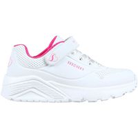 skechers sandalias uno lite 310451n-whp white hpink para nina