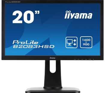 IIYAMA ProLite B2083HSD-B1 20” LCD Monitor - Black, Black