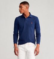 polo ralph lauren para hombre 710681126038 polo de pique slim fit marino s casual algodon manga larga