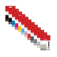 original multipack canon pixma pro-1 printer ink cartridges 12 pack -4878b001