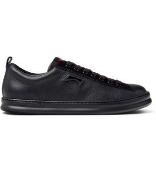 Camper para hombre. K101052-004 Zapatillas de piel Runner Four negro (42), Plano, Cordones, Casual