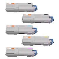pccom essential oki c532dnc542dnmc573dnmc563dn toner compatible negrocianmagentaamarillo pack 5