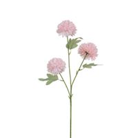 tallo de crisantemo artificial rosa palido h63