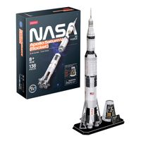 nasa puzzle 3d cohete saturno v  puzzle 3d ninos y adultos  maqueta para montar