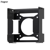 fasgear soporte vesa de metal de aluminio puro para mac-mini m4 2024 soporte de montaje para monitores debajo del escritorio con funcion antirrobo