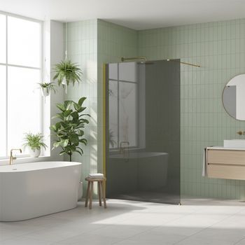 Pared De La Ducha Rea Flexi Grey Gold 100