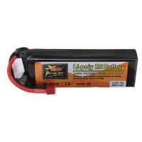 bateria zop power 148v 3000mah 70c 4s lipo t plug para coche rc