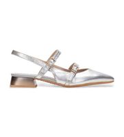 hispanitas para mujer hv253922 sandalias de piel dali plateado 37 plata 1 a 3cm hebilla casual fiesta